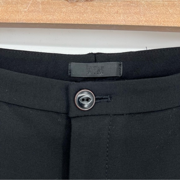 ATM ANTHONY THOMAS MELILLO Ponte Mid-rise Moto Pants In Black Size 4 - Picture 4 of 12